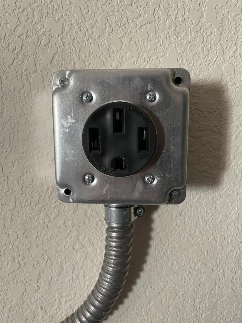NEMA 14-50 outlet installed for Smart Home Electrical in Roebuck