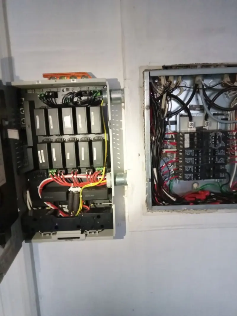 Electrical panel upgrade completed for Security Camera Wiring in Roebuck